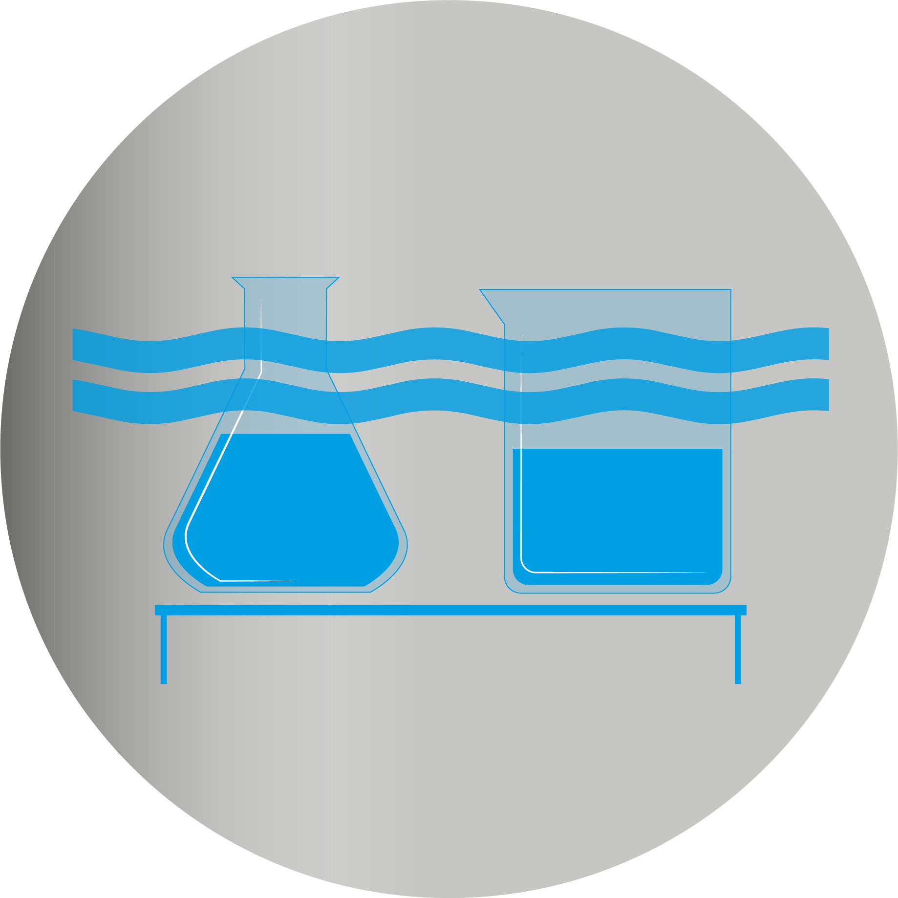 Concealed heater and temperature sensors.